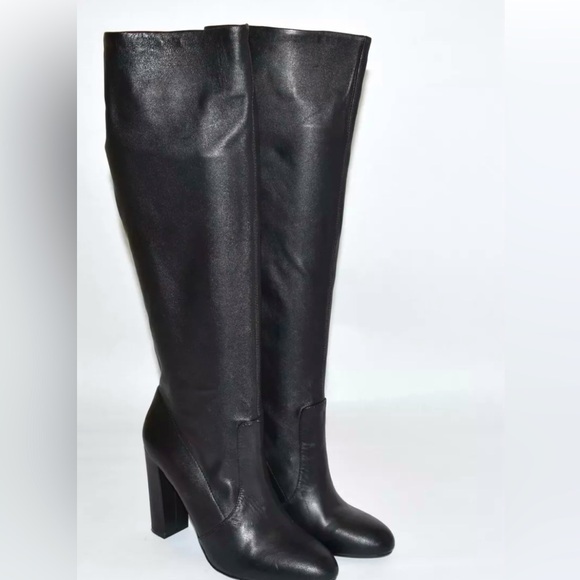 Steve Madden Shoes - Steve Madden black real Leather upper Black high boots. Size 6 NWOT’S